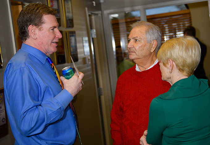 Dr. Robert Zehr with Dick and Nancy Klaas